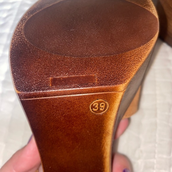 Steve Madden Lulla Black Suede Leather Platform Sandals - Picture 9 of 9